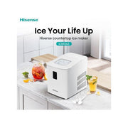 Hisense Ice Maker Automatic Ice Making Portable And Compact Fast Ice Making Self-Cleaning 1 Year Warranty