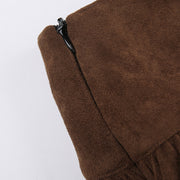 Irregular Hem Slimming A- Line Skirt