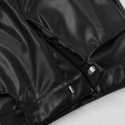 Women's Fashionable Leather High Waist Straight Skirt