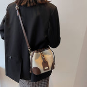 Bucket PU Leather Handbag For Women Luxury Messenger Shoulder Bag