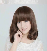 Women's Rinka Haircut Mid-length Straight Hair Long Hair With Bangs Fashion Curly Hair