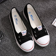 Flat bottom women's shoes breathable new canvas shoes