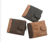 Men's Wallet Short Style With Korean Edition Hinge Gold Stamping
