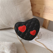 One shoulder crossbody bag for children with hearts