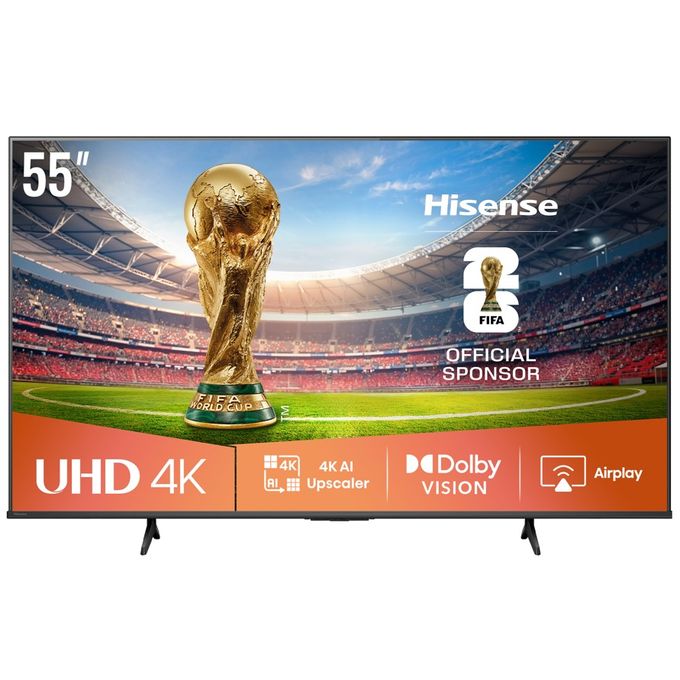 Hisense 55 Inch 4K Utra HD LED VIDAA Smart TV 55A6Q - Black (3YRS WRNTY)