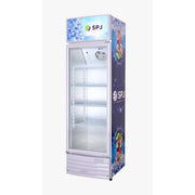 SPJ 400L Beverage Cooler Chiller Showcase Freezer- White..