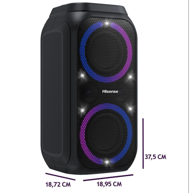 Hisense Party Rocker 160 Wireless Outdoor / Indoor Party Speaker With Subwoofer 1 Yr Warranty