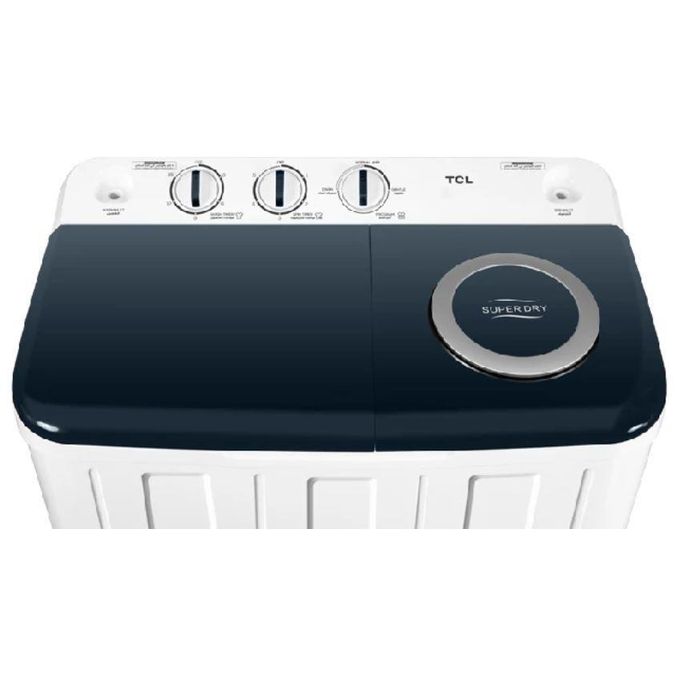 TCL 10Kg Twin Tub Washing Machine, F2107TT - White