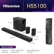 Hisense 5.1Ch Sound Bar with Wireless Subwoofer | HS5100