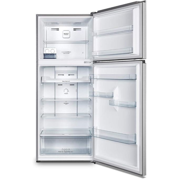 Hisense 488 Liter Nofrost Double Door Top Mount big size Refrigerator Silver