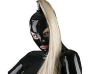 Latex Rubber Mask Head Cover With Wig Role Play