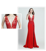 Lace Beaded Toast Dress Temperament Long Style