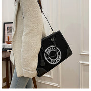 Women's Large-capacity Canvas Printed Letter Crossbody Shoulder Tote Bag