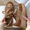 Versatile Platform Thick Bottom Shoes Retro Women's Dad Shoes