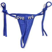 Custom Adjustable Rhinestone Letter Underwear