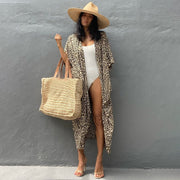 Polyester Ladies Sun Protection Resort Beach Dress Cover Up