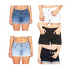 Waist-tight Denim Elastic Color Cloth Shorts Hot Pants Women