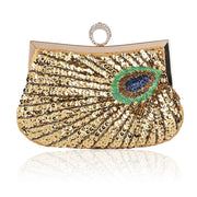 Dinner Bag Peacock Handmade Beaded Ring