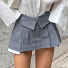 Women's Fashion Elegant Stitching Pleated Skirt