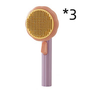 New Pet Cat Brush Hand-held Steel Wire Self-cleaning Comb Looper For Hair Removal