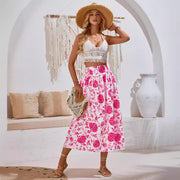 Print Casual Waist Tight Fresh Air Skirt