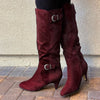 Autumn And Winter New Stiletto High Top Leather Boots
