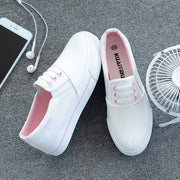 Summer Student Spring One-step Lazy  Flat White Shoes