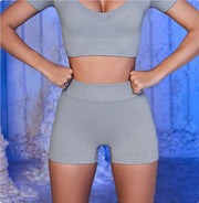 Shoulder Straps Long Sleeve Fitness Five Or Three Shorts Running Trousers