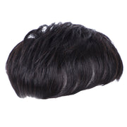 Real Bald Hair Covering White Hair Breathable Wig