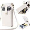 Multi-function Crossbody Bags For Mobile Phone Crocodile-pattern Wallet Card Holder