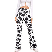 Hip Retro Printed Bootleg Pants Casual Pants