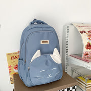 Japanese Cute Cat College Style Large Capacity Schoolbag