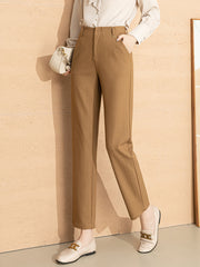 Women's High Waist Straight Leg Skinny Draped Western Pants
