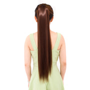 Lace-up Fashion Soft Wig Ponytail Realistic Matte Silk Long Straight Hair