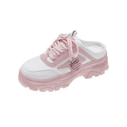 Match Color Heelless Half Drag Daddy Women's Single Shoes