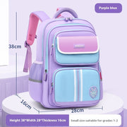 Boys Grade 1-3-6 Burden Relief Spine Protection Lightweight Waterproof Children Backpack Female