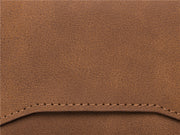 Crazy Horse Leather Aluminum Card Case Wallet