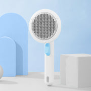 New Pet Cat Brush Hand-held Steel Wire Self-cleaning Comb Looper For Hair Removal
