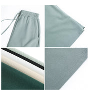 Slacks Knit Thin Pants For Women High Waist
