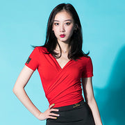 Latin Dance Clothes Summer Clothes Female  Dance Practice Clothes Dance Clothes Two Tops