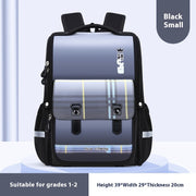 Plaid Schoolbag Grade Spine Protection Student Backpack