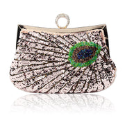 Dinner Bag Peacock Handmade Beaded Ring