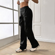 Women's Fashion Casual Solid Color Sweatpants Trousers