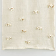 Women's Braces Skirt Three-dimensional Flower Knitted Backless Lace-up Dress