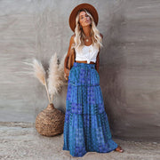 Bohemian Style Loose Casual High Waist Long Skirt
