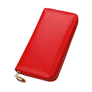 New Ladies Leather Multifunctional Large Capacity Long Zipper Wallet