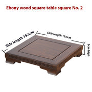 Red Wood Carving Craft Base Ebony
