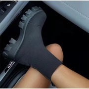Autumn And Winter New Independent Stand Women's Plus Size One-step Socks Boots