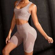 Yoga Moisture Wicking Tight Bra Running Two-piece Suit