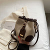 Bucket PU Leather Handbag For Women Luxury Messenger Shoulder Bag